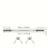 Stainless Steel Adjustable Weight Plate Barbell