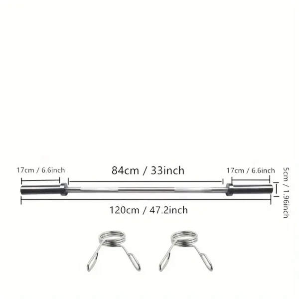 Stainless Steel Adjustable Weight Plate Barbell