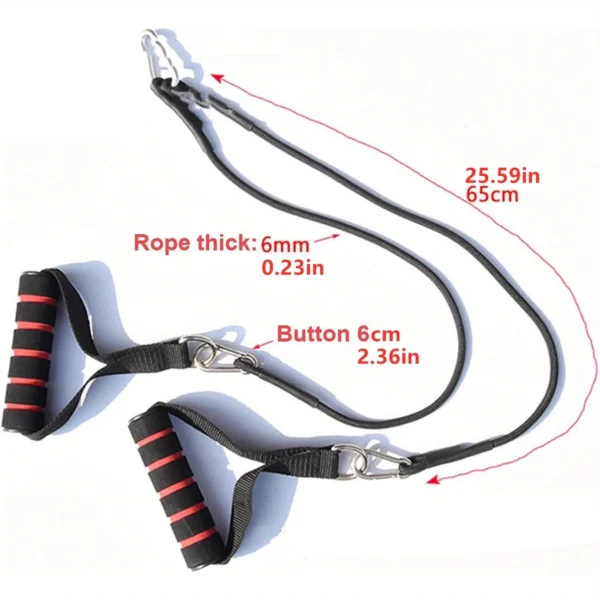 Durable Gym Pulley System with Resistance Bands
