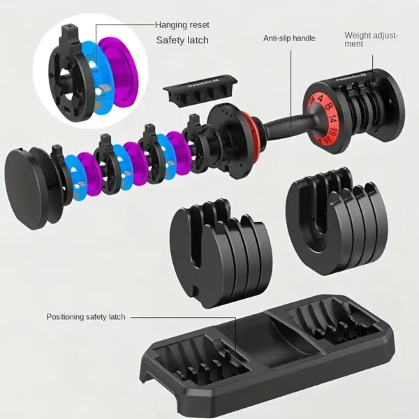 1pc Steel Adjustable Dumbbell 6.58 KG