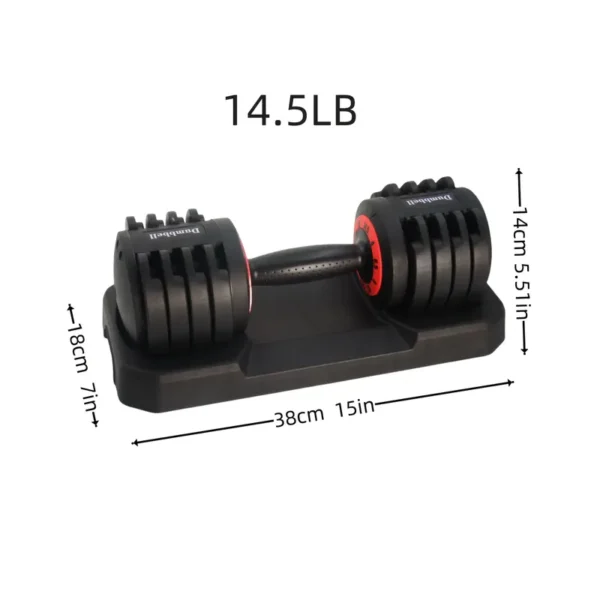 1pc Steel Adjustable Dumbbell 6.58 KG